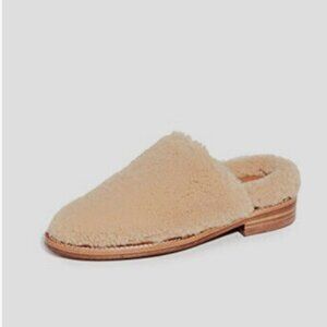 Robert Clergerie Paris Beige Gillief Sherpa Slipper in Natural color